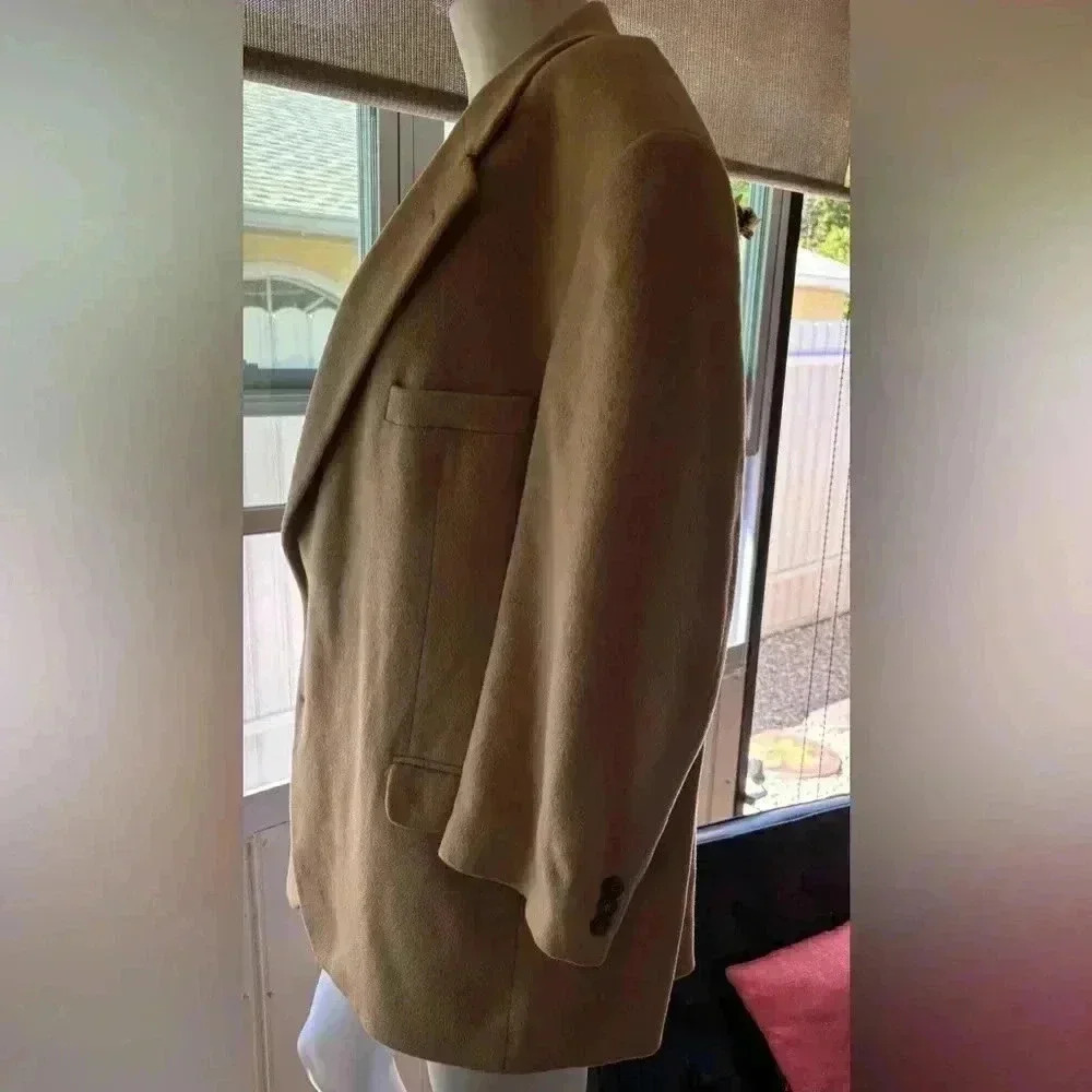 Men’s Gianfranco Ruffin 100% camelhair, suit, jacket; Quiet luxury, Ivy League - Picture 2 of 5